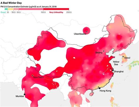 areas in china with highest pollution